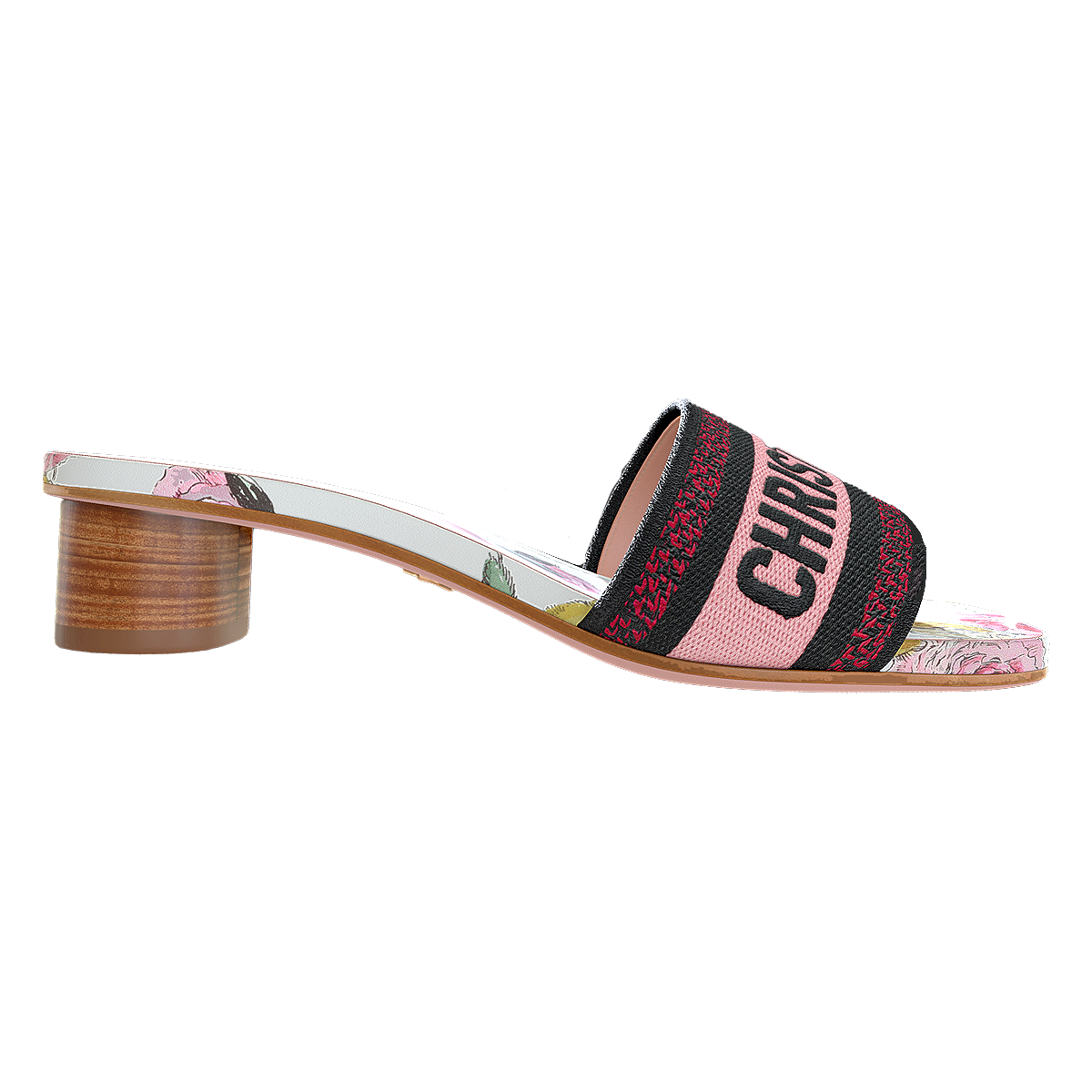 Dior DWAY Florilegio High Heel Sandals with Cotton Embroidered Heels and Heels