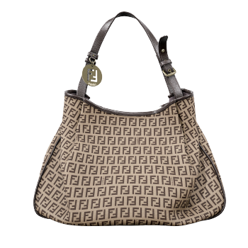 FENDI Classic Vintage Flower Double F Large Capacity Tote Bag