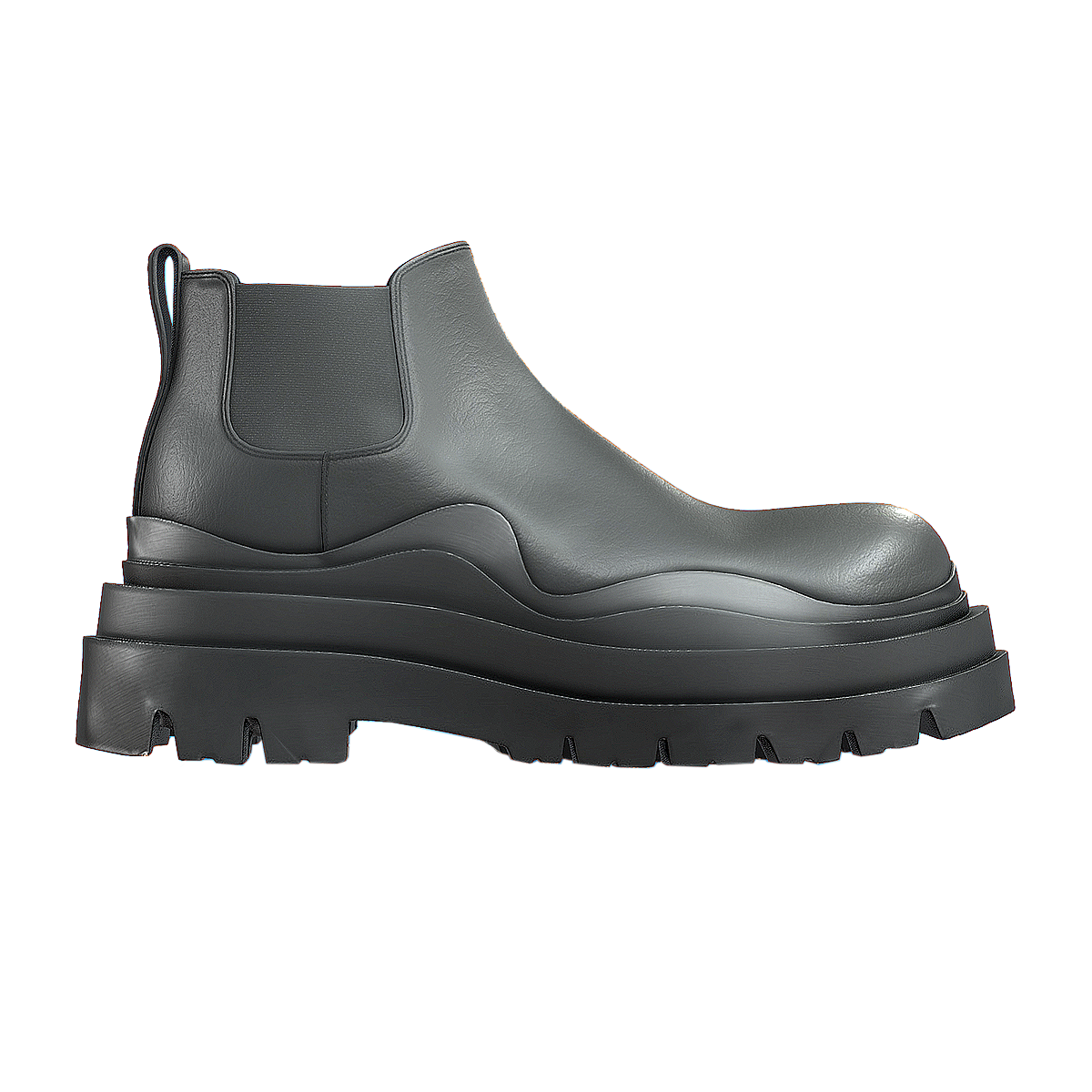 British style versatile thick soled leather midsole Martin boots black