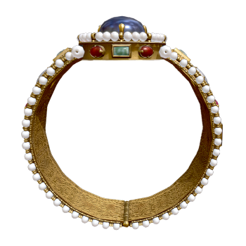 Vintage Byzantine style pearl bracelet