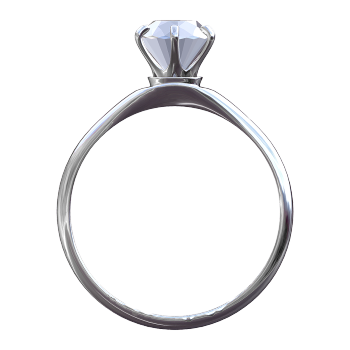 Tiffany Setting Tiffany Platinum Classic Six Claw Inlaid Diamond Ring