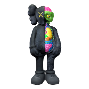 KAWS Companion Flayed Open Edition Half Anatomy Doll Handmade Black