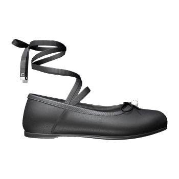 DIOR D-Joy ballet shoes satin black