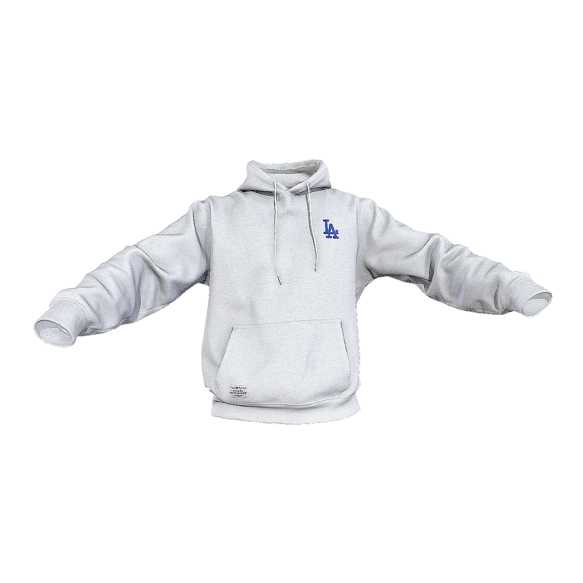 New Era SS21 MLB series letter embroidery pattern hooded sweatshirt gray