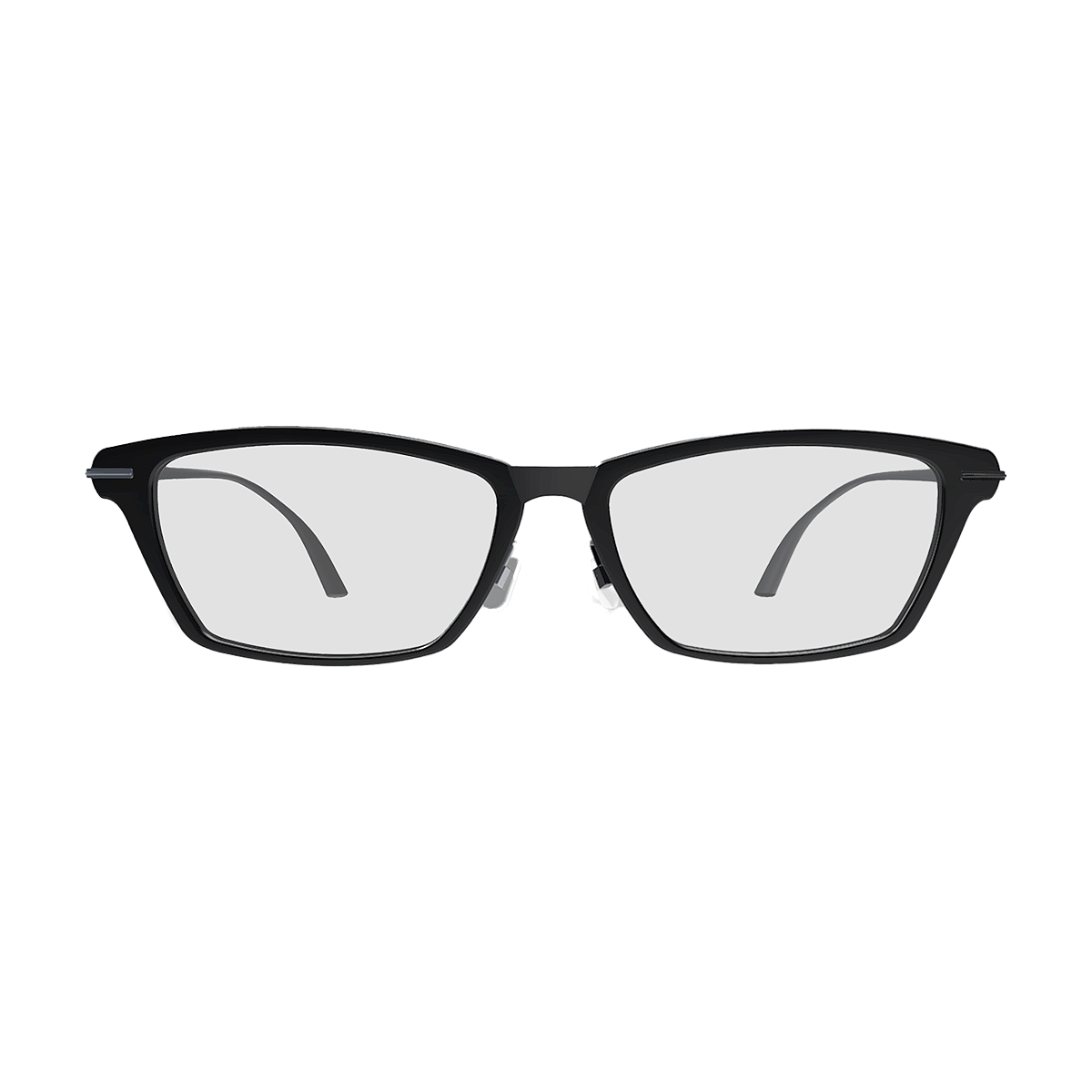 Versatile Basic Box Black Frame Glasses