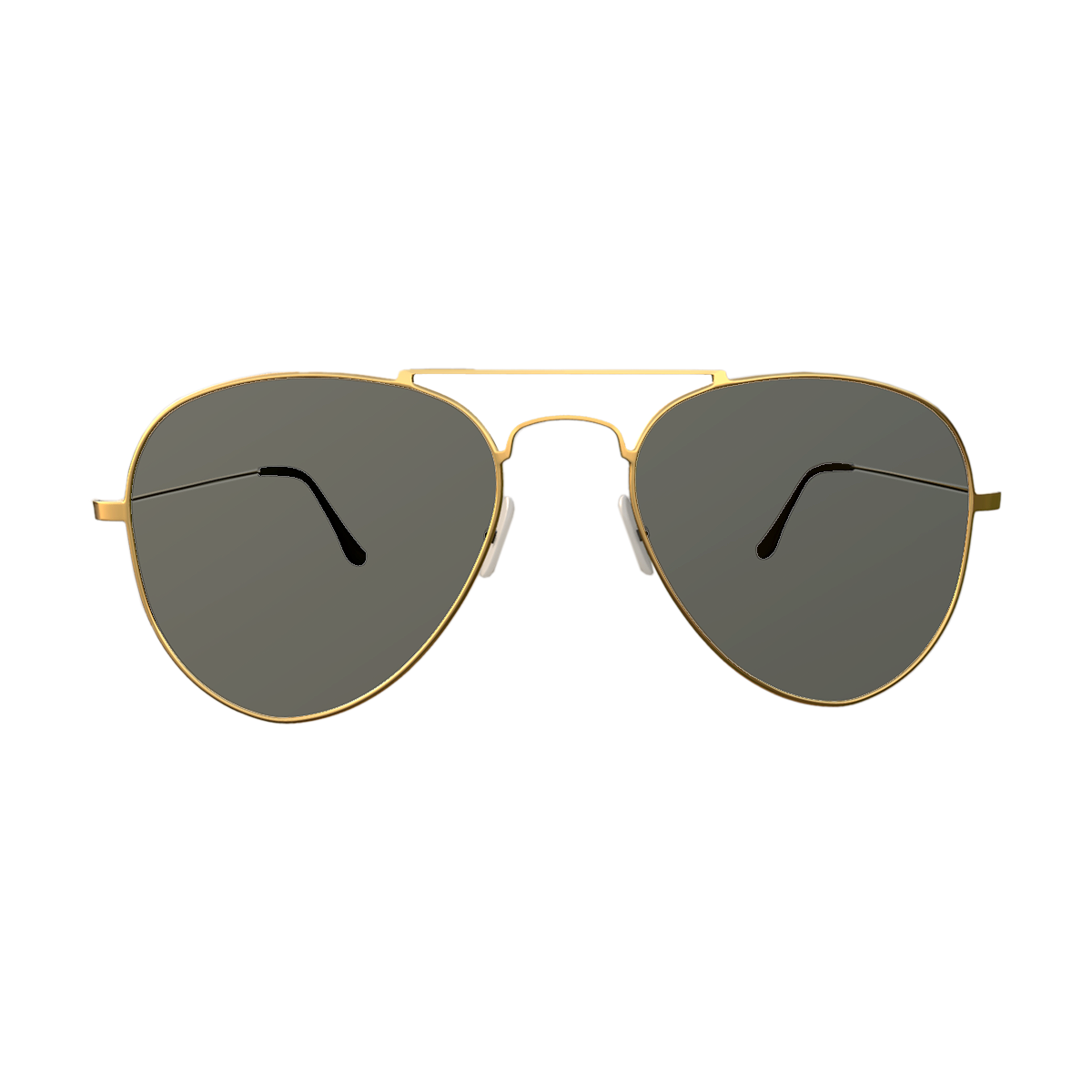 Golden Toad Mirror Pilot Sunglasses
