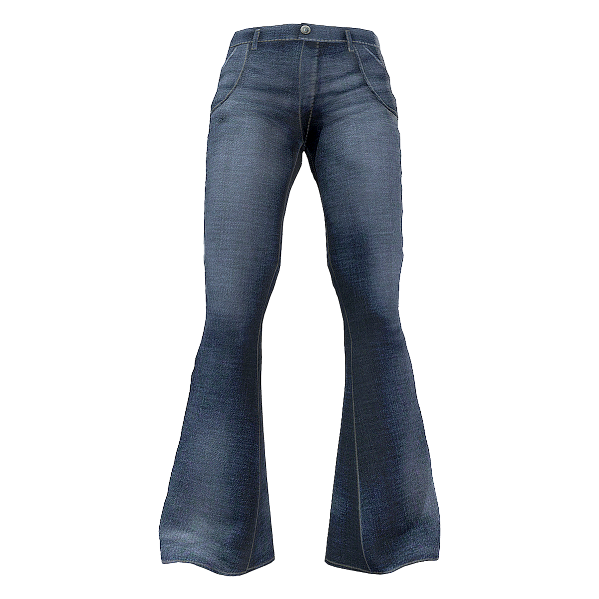 Retro American mid rise slightly flared jeans in black