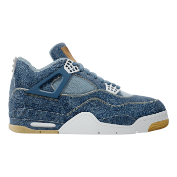 Air Jordan 4 retro Levi's denim collaboration mid top basketball shoes