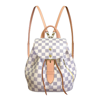 Louis Vuitton white checkerboard backpack