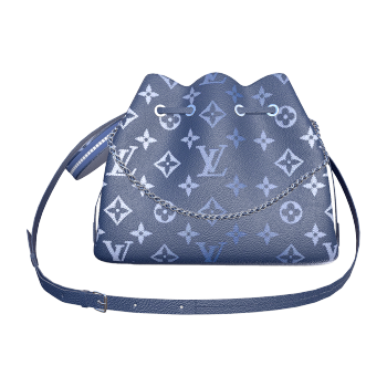 Louis Vuitton BELLA collection leather handbag blue