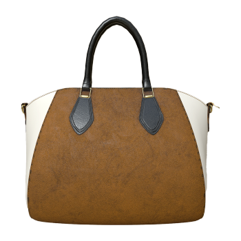 Vintage Commuter Maillard Large Capacity Splicing Handbag