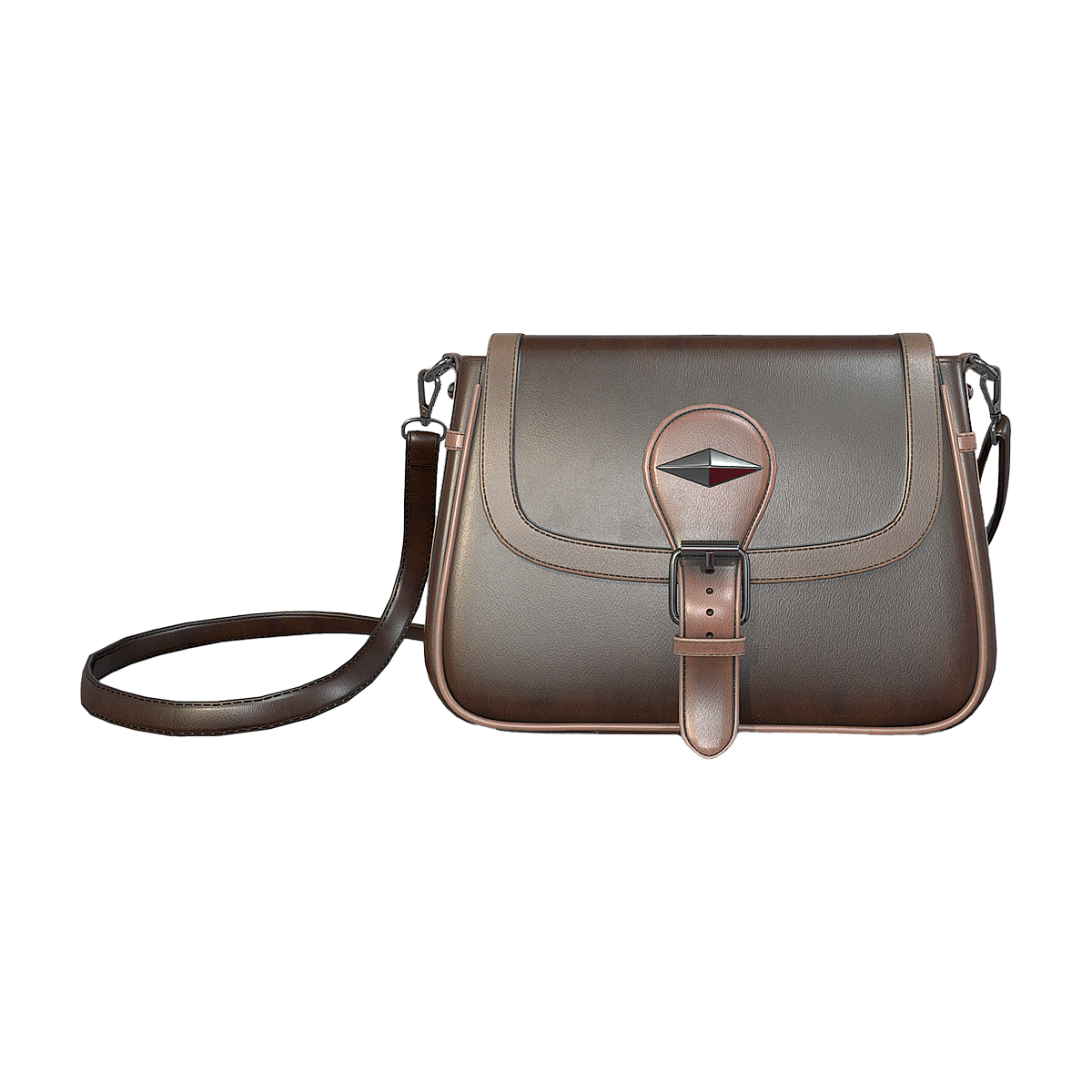 Vintage Maillard Versatile Cross Shoulder One Shoulder Horseshoe Bag