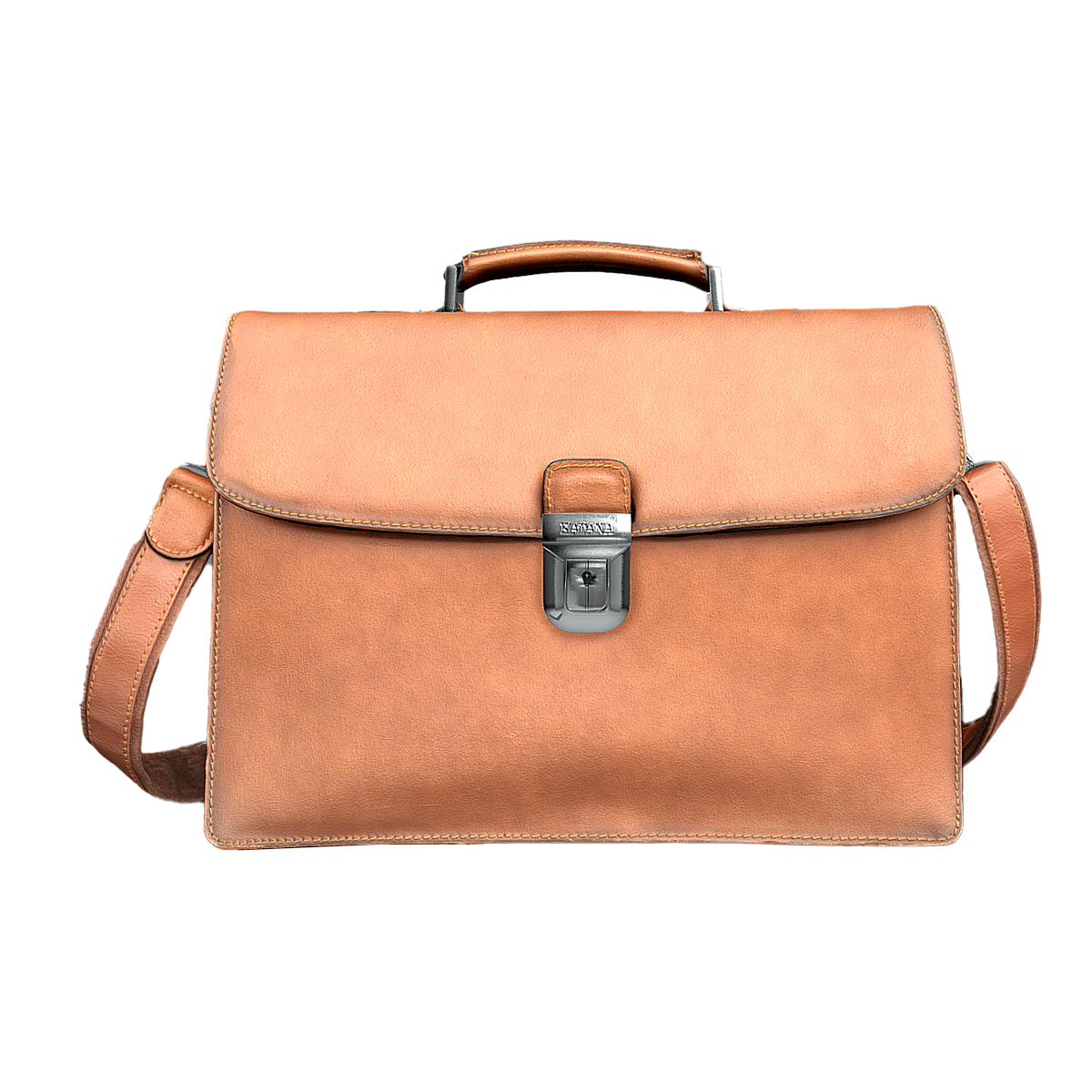 Retro Japanese cowhide hand-held crossbody single shoulder briefcase