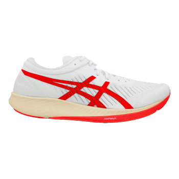 ASICS Metaracer low cut running shoes in red and white