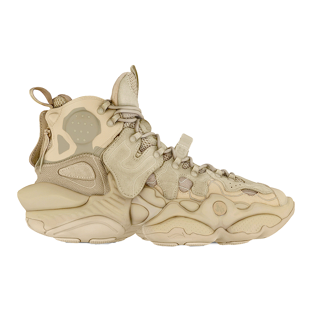 LI-NING China Li Ning ACE 2019 New York Fashion Week Fashion Week Fashion Show High Top Basketball Shoes Incense Apricot