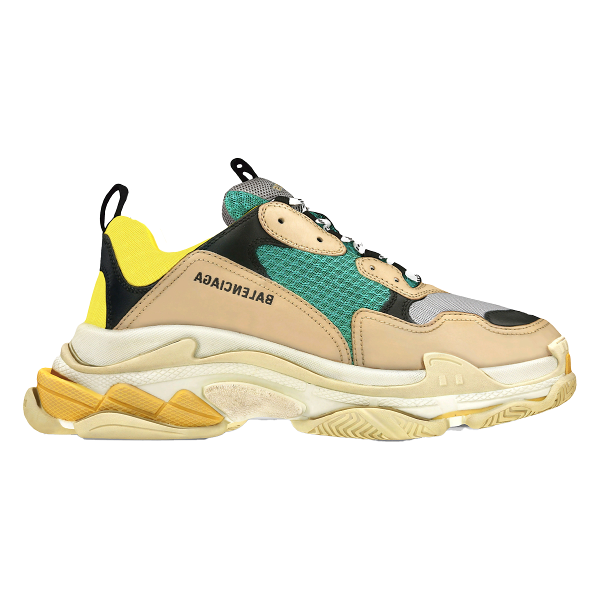 Balenciaga Triple S Balenciaga Low Top Dad Shoes Curry Yellow