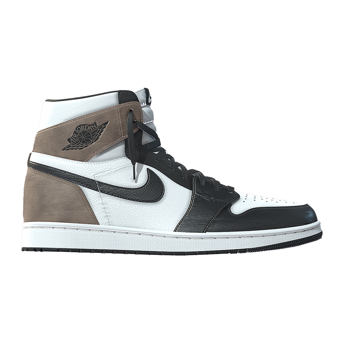Air Jordan 1 "DarkMocha" small hook up high top casual board shoes