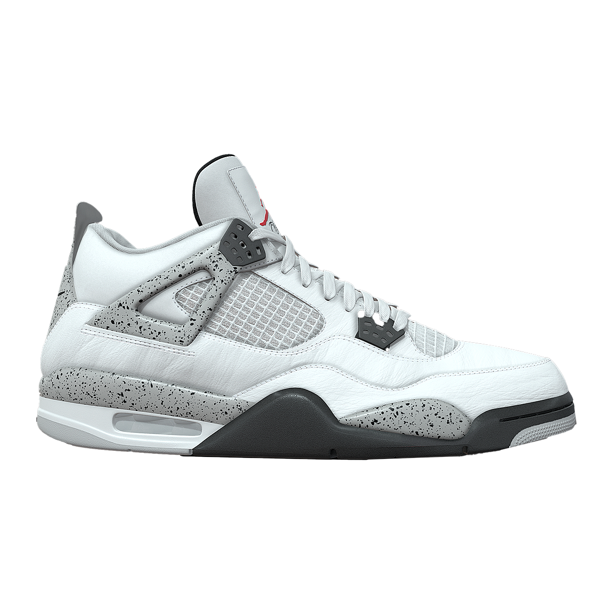 Air Jordan 4 Retro White Cement AJ4 Retro Mid Top Basketball Shoes