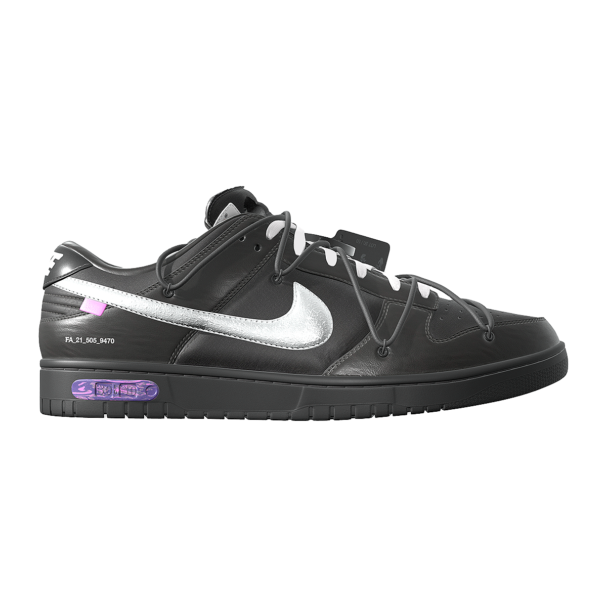 Nike Dunk x OFF-WHITE NO.50 Nike Co branded Low cut Board Shoes