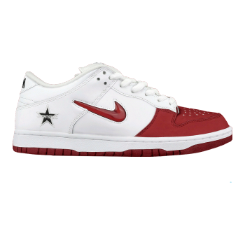 Supreme X Nike SB Dunk Nike Leather Casual Board Shoes