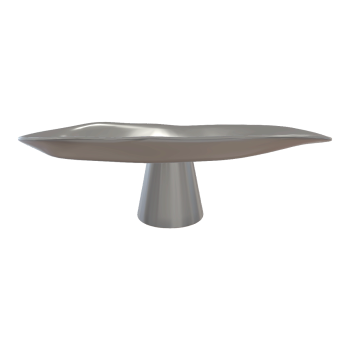 Modern Creative Stainless Steel Metal High Foot Fruit Plate