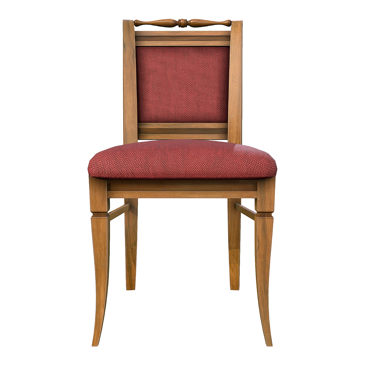 Nordic black walnut fabric single backrest chair