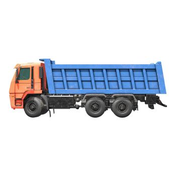 Modern large semi-trailer dump truck