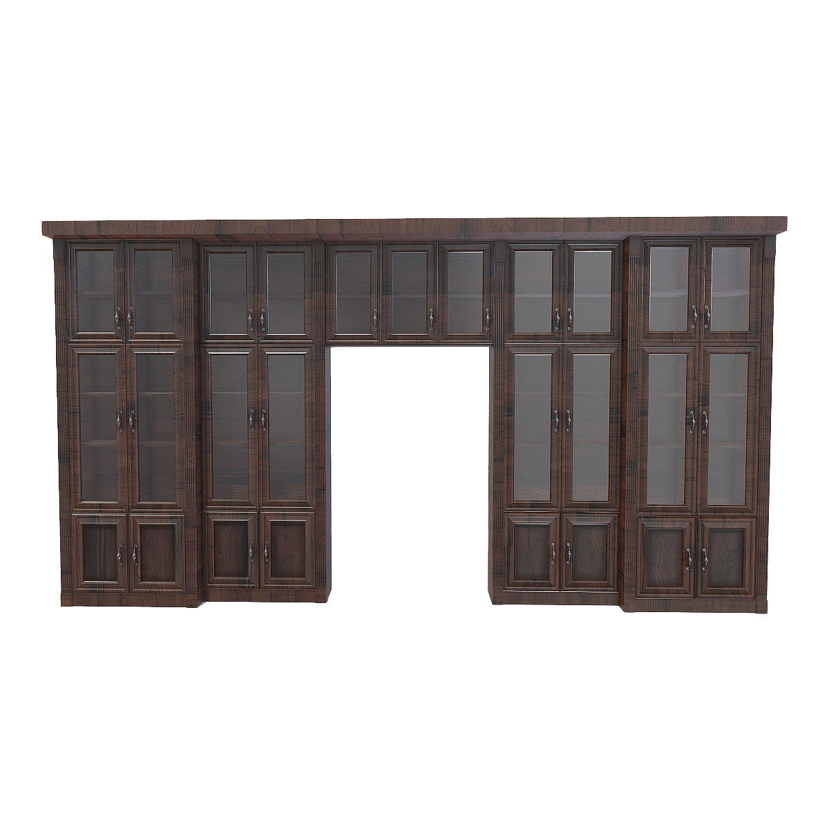 Nordic Creative Solid Wood Large Glass Display Cabinet