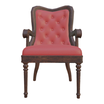Nordic Home Black Walnut Fabric Single Sofa - Dining Chair Sofa