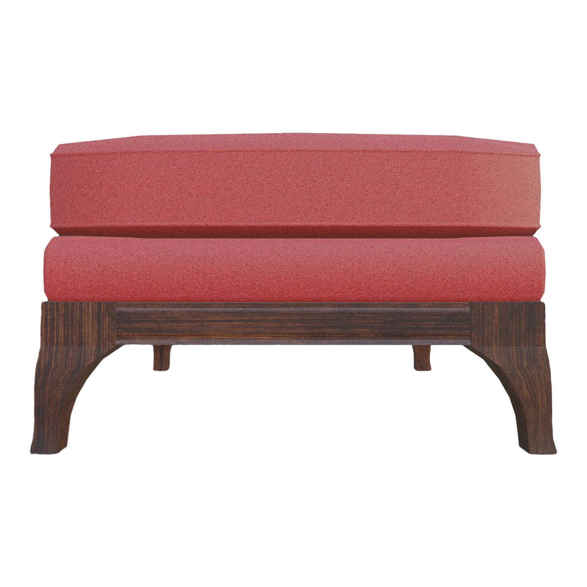 Nordic home black walnut fabric single person low stool - low stool