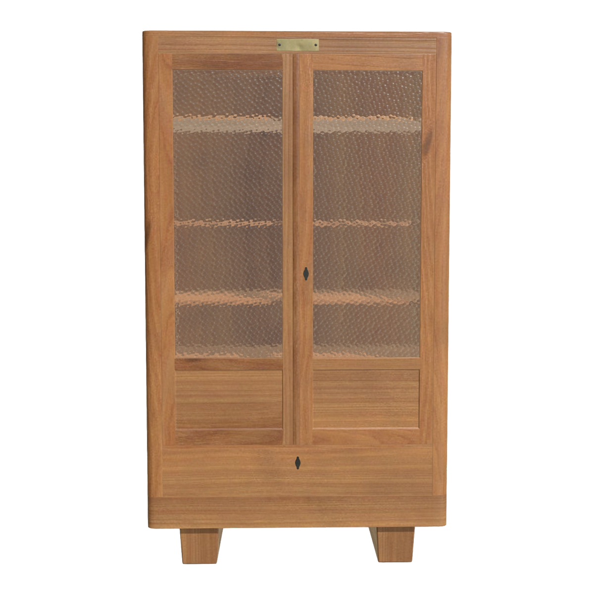 Living room, bedroom, dark oak frosted double door glass bookshelf