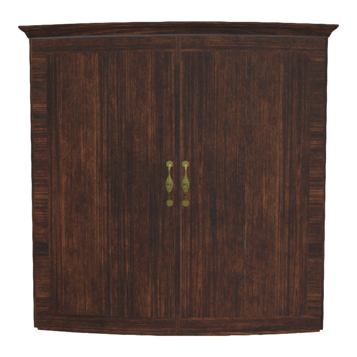 Nordic Classical Black Walnut Storage Cabinet - Double Door Cabinet