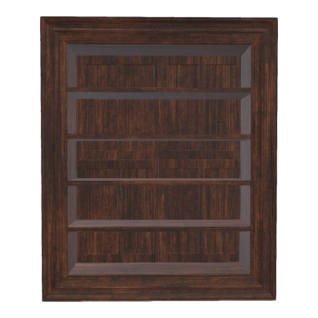 Nordic Classical Black Walnut Storage Cabinet - Large Wall Cabinet