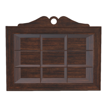 Nordic Classical Black Walnut Storage Cabinet - Small Wall Cabinet