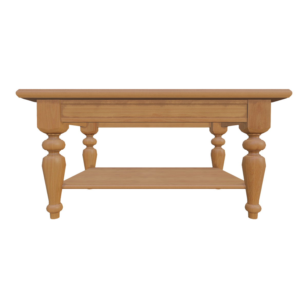 Modern Retro Double layered Full Dark Oak Tea Table - Tea Table