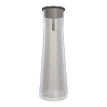 Modern minimalist rubber stopper double-layer glass small kettle