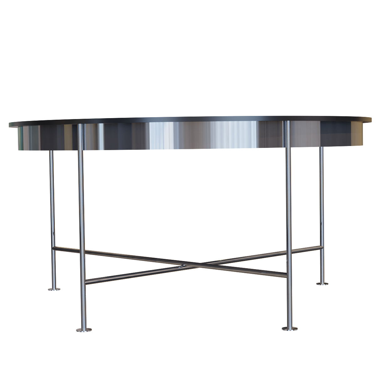 Modern Home Stainless Steel Metal Round Table Tea Table - Ceramic Tile Round Table Tea Table