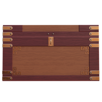 Chinese classical red walnut large capacity storage box - large box