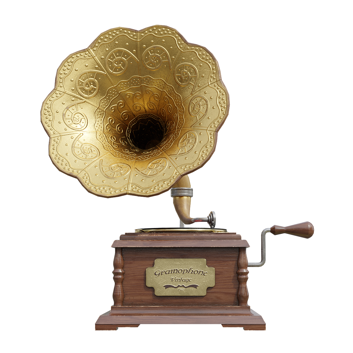 American classical retro phonograph