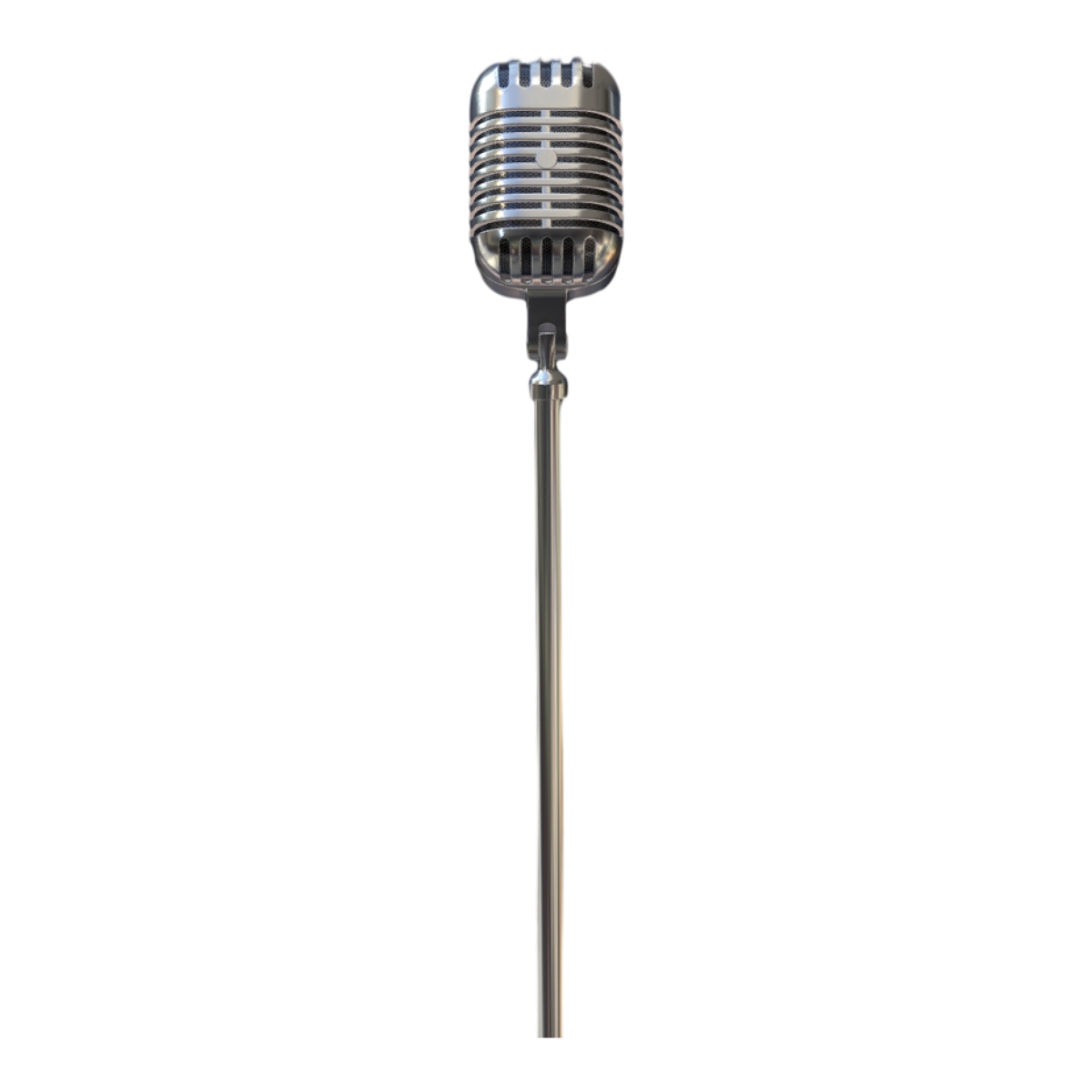 Retro stainless steel metal microphone