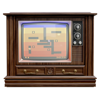 American retro floor standing television