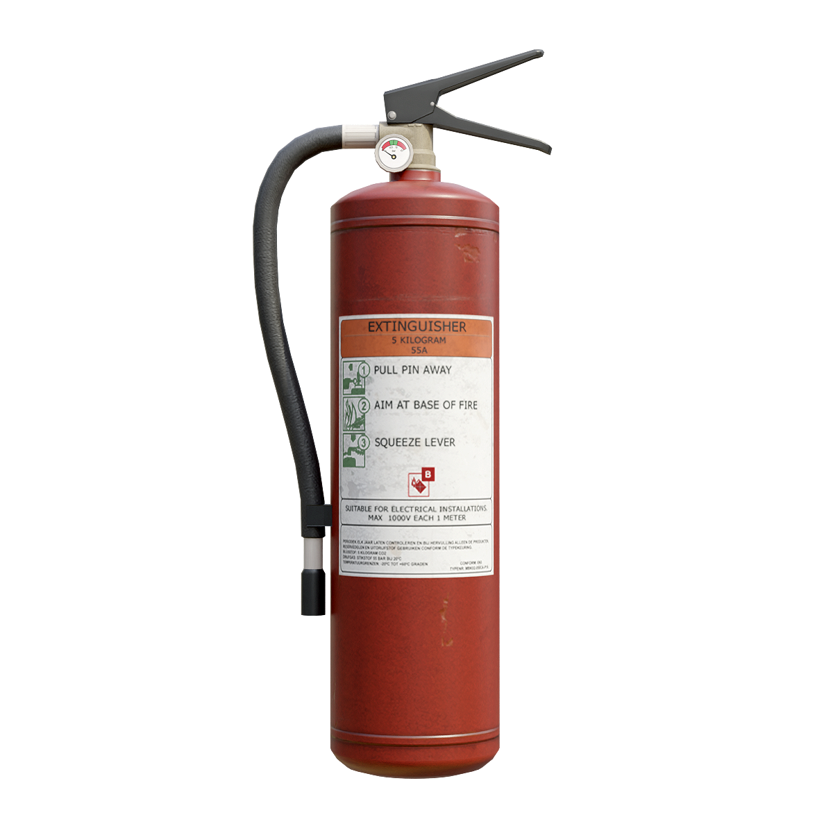 Household fire extinguisher - dry powder fire extinguisher
