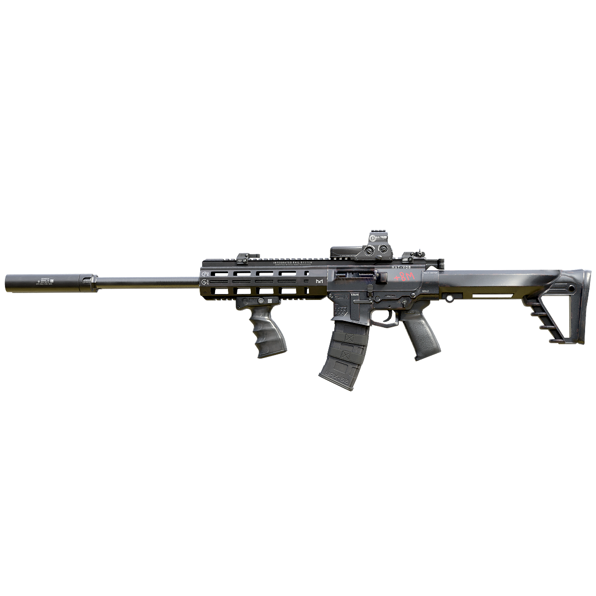 Gilboa Snake DBR AR15 Silver Shadow Gilboa Snake Double barreled Assault Rifle