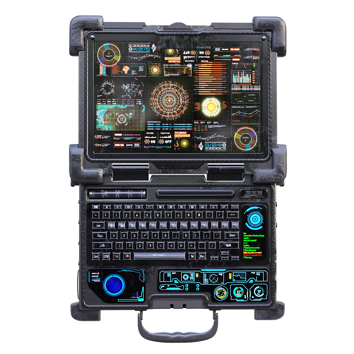 Sci Fi Military Suitcase Portable Computer