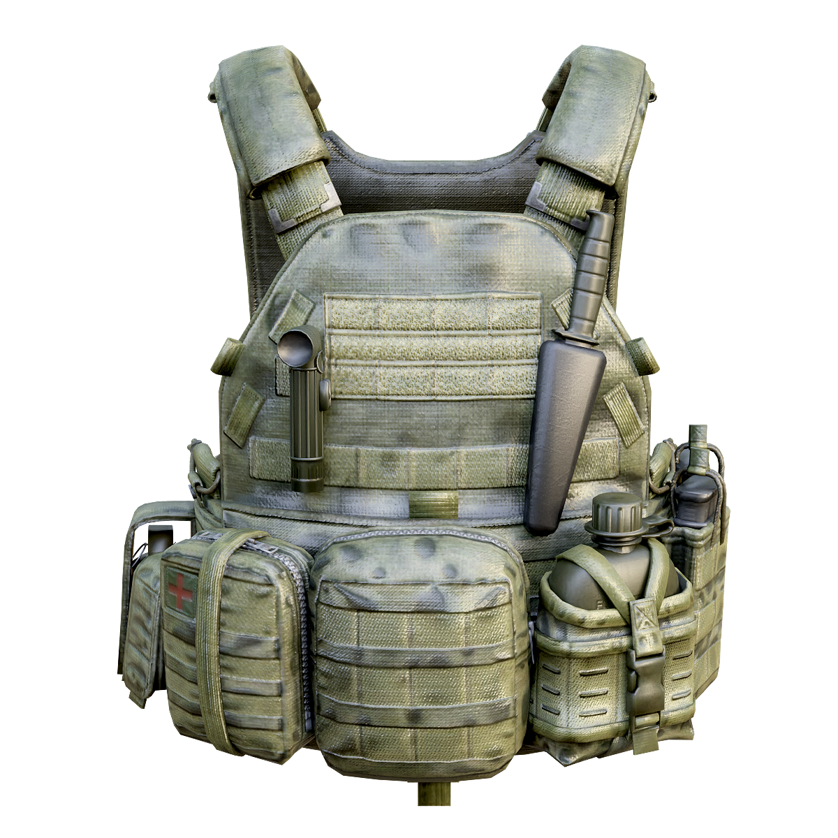 Modern military multifunctional bulletproof tool vest