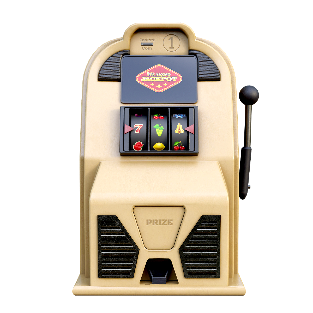 Casino floor standing rock and roll slot machine