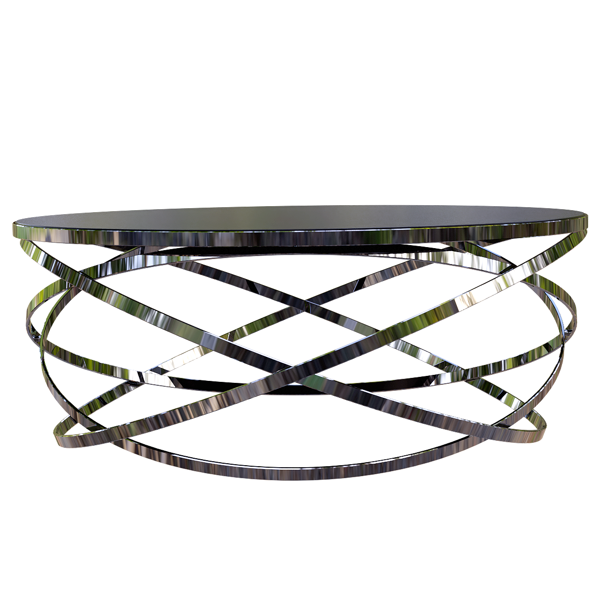 Modern Home Creative Black Marble Round Table Tea Table