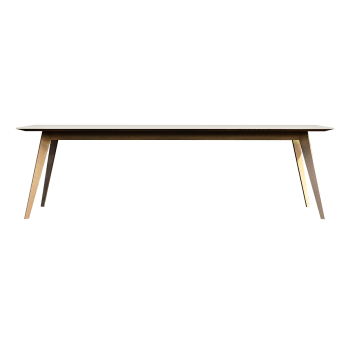 Modern home multi person beige ceramic tile long table dining table