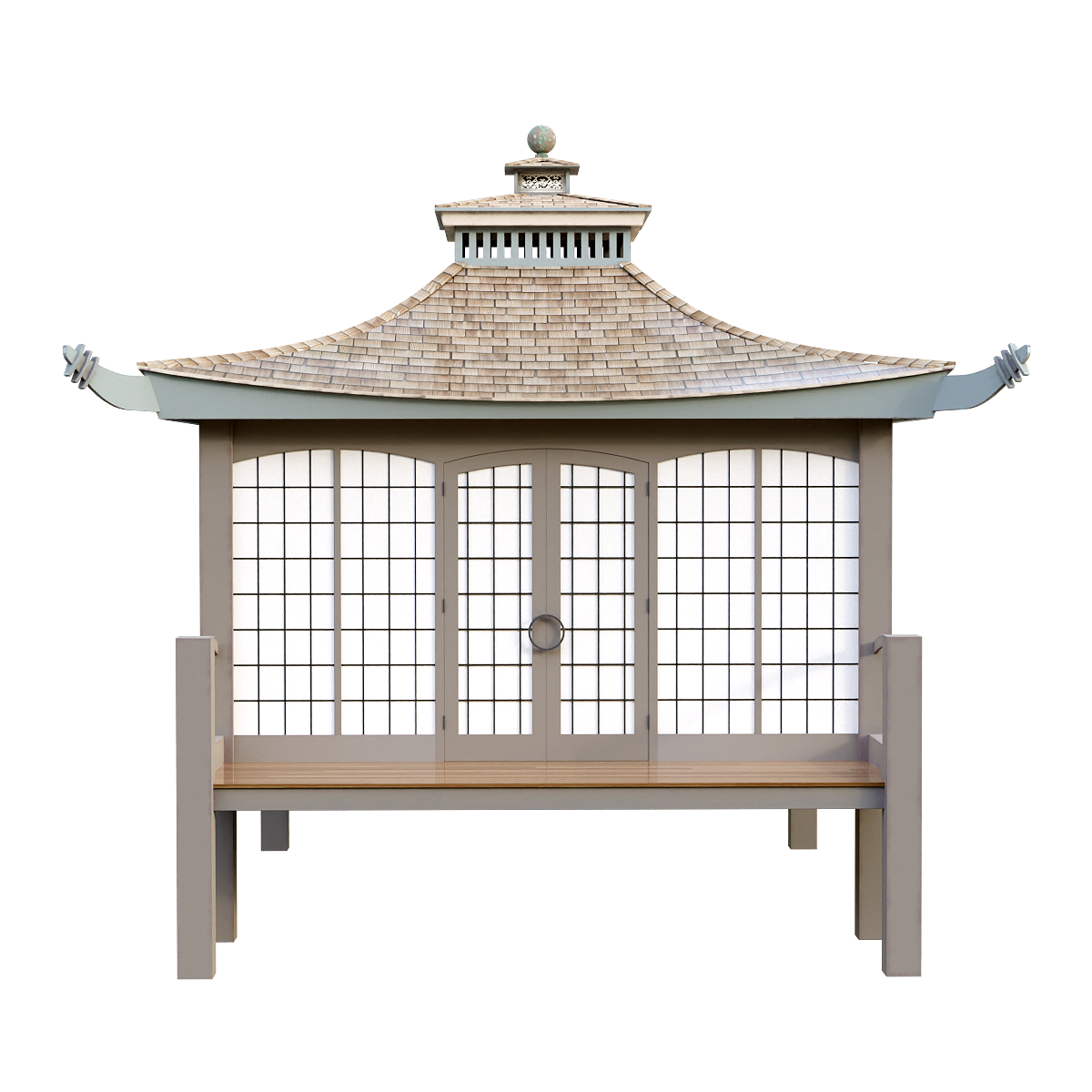 Minimally designed small tea house