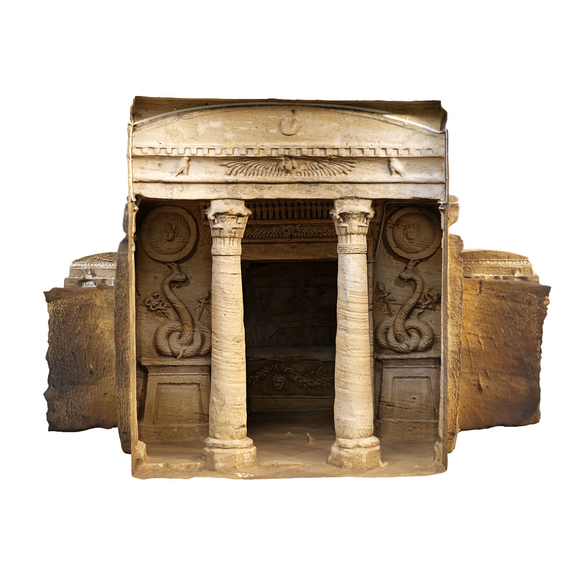 Ancient underground tombs in Alexandria, Egypt